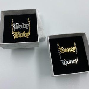 Baby Honey Sliver Gold Necklace